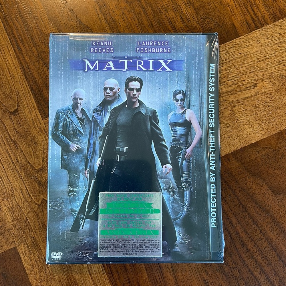 THE MATRIX DVD - NEVER OPENED
